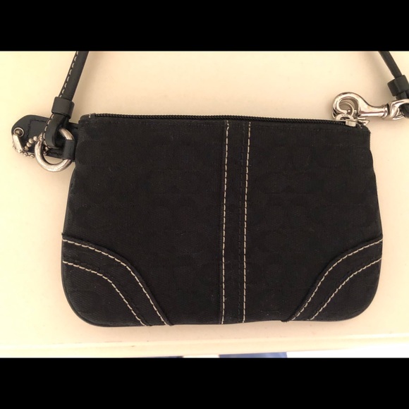 Black Coach Wristlet - Picture 6 of 7